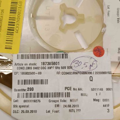 187385601 33PF 50V SMD SMD SERAMİK KONDANSATÖR resmi