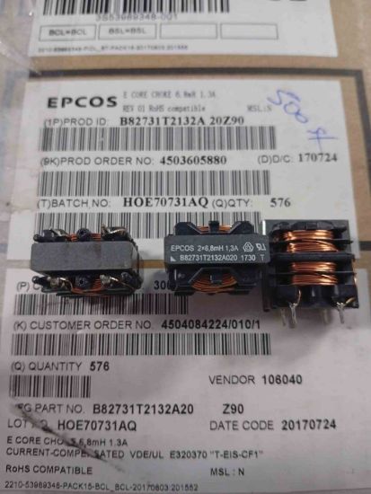 B82731T2132A020 6.8mH 1.3A Filitre resmi
