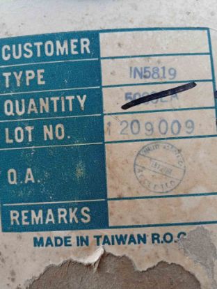 1N5819 40V 1A RECTRON DİYOT resmi