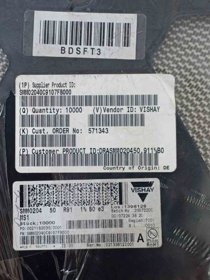 SMM02040C9107FB000 0.91R 0204 Mini Melf SMD DİRENÇ resmi