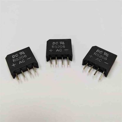 RS206 2A 800V TARAK KÖPRÜ DİYOT resmi