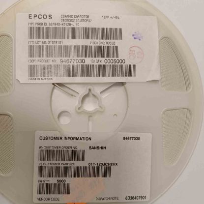 B37940K5120J60 12PF 50V 805 EPCOS SMD SERAMİK KONDANSATÖR resmi