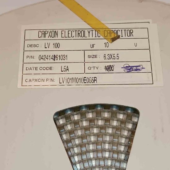 LV101M010E055R 100MF 100V 6.3x5.5 CAPXON SMD KONDANSATÖR resmi