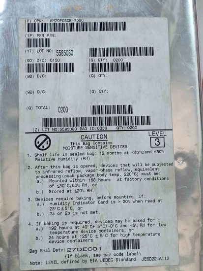 AM29F080B-75SC ENTEGRELER resmi