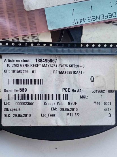 MAX6751KA31 ENTEGRELER resmi