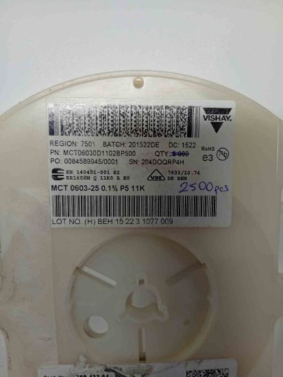 MCT06030D1102BP500 11K 603 VISHAY SMD DİRENÇ resmi