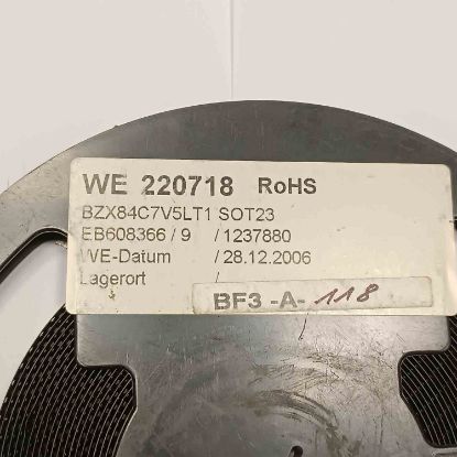 BZX84C7V5 7.5V 0.35W SOT23 PHILIPS ZENER DİYOT resmi