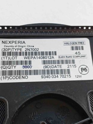 2N7002 NXP SMD TRANSİSTÖR resmi