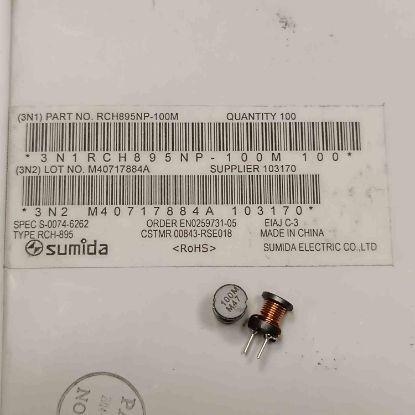 RCH895NP-100M 10UH 2A 8.3x8.3x9.5 KONDANSATÖR TİPİ BOBİN resmi