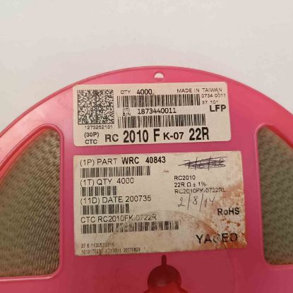 RC2010FK-0722R 22R 2010 %1 YAGEO SMD DİRENÇ resmi