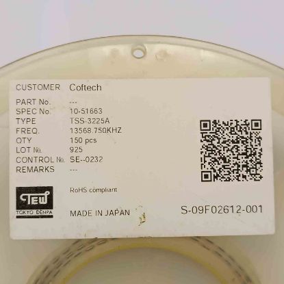 13.56875MHz 13,56875MHz SMD TOKYODENPA KRİSTALLER resmi