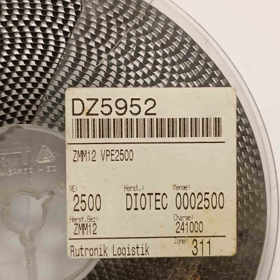 ZMM12 12V 0.5W SOD80 DIOTEC ZENER DİYOT resmi