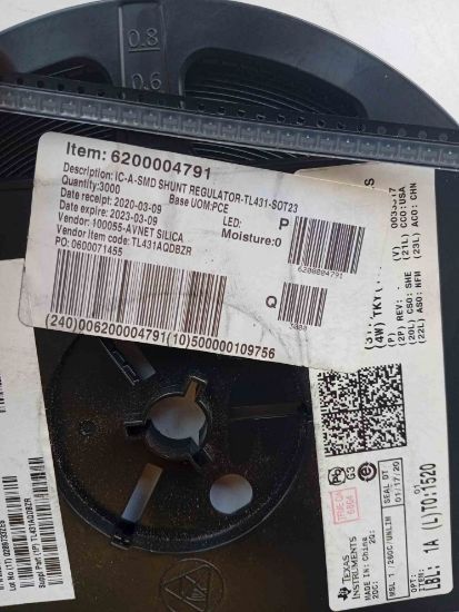 TL431AQDBZR SOIC8 TEXAS ENTEGRELER resmi