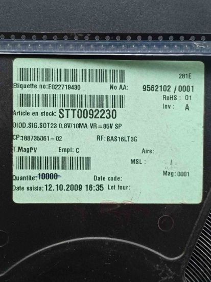 BAS16LT3G ON DİYOT resmi