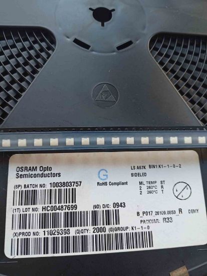 LSA67K Super Red, 630nm 30mlm, 2mA OSRAM TRİMER OPTO resmi