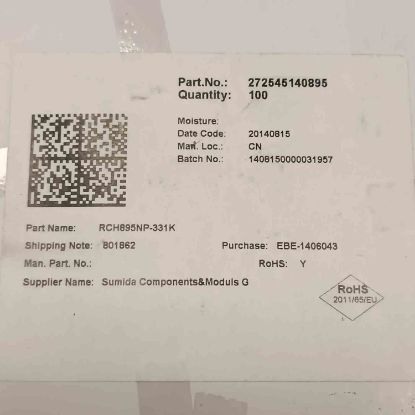 RCH895NP-331K 330uH 0,39A 8.3x8.3x9.5 KONDANSATÖR TİPİ BOBİN resmi