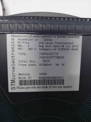 74VHC05TTR TRİMER ENTEGRELER resmi