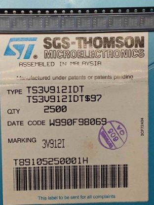TS3V912IDT SMD ENTEGRELER resmi