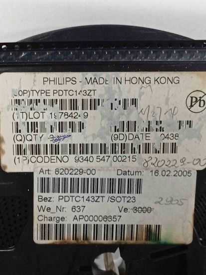 PDTC143ZT PHILIPS TRANSİSTÖR resmi