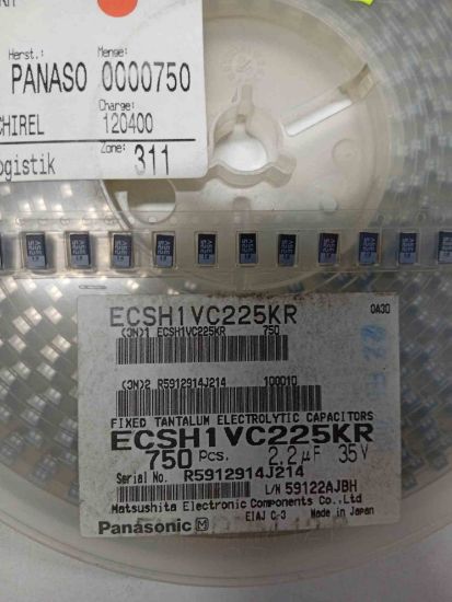 ECSH1VC225KR 2.2MF 25V TANTAL TANTAL KONDANSATÖR resmi