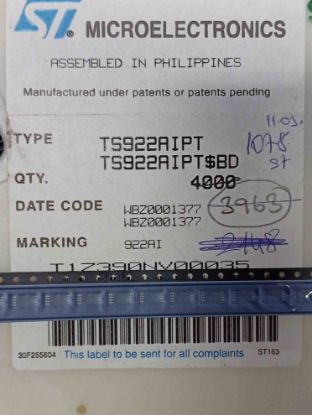 TS922AIPT TRİMER ENTEGRELER resmi