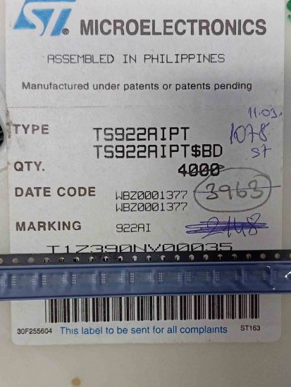 TS922AIPT TRİMER ENTEGRELER resmi