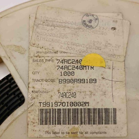 74AC240MTR SMD STMicroelectronics SMD ENTEGRELER resmi