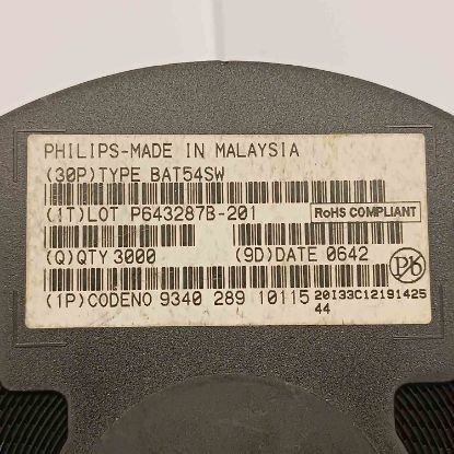 BAT54SW 2x0.2A 30V SOT323 PHILIPS SCHOYKY DİYOT resmi