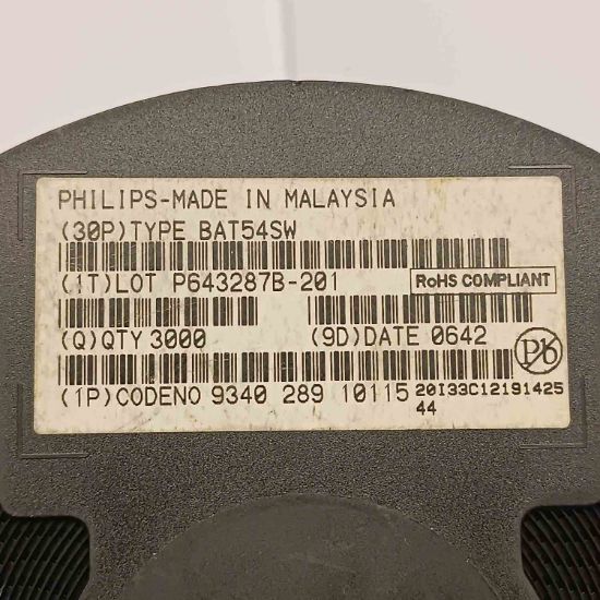 BAT54SW 2x0.2A 30V SOT323 PHILIPS SCHOYKY DİYOT resmi
