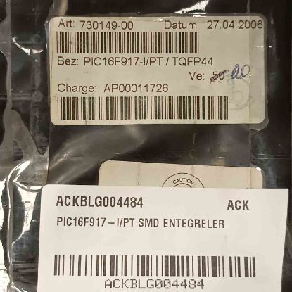 PIC16F917-I/PT SMD ENTEGRELER resmi