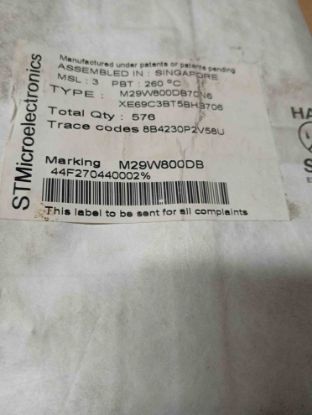 M29W800DB70N6 ST ENTEGRELER resmi