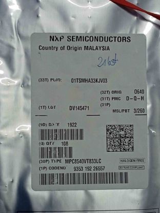 MPC8540VT833LC resmi