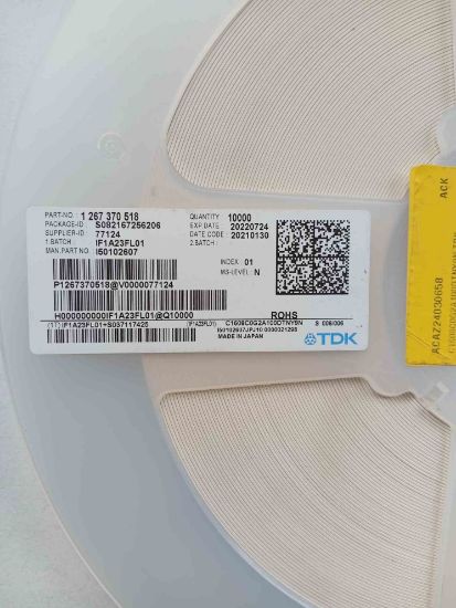 C1608C0G2A100DTNY9N TDK resmi