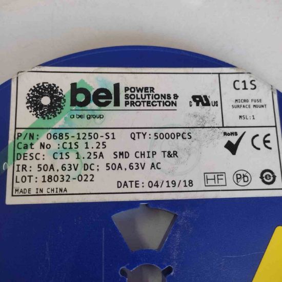 0685-1250-S1  1.25A 63V SMD Solder Pad 1206  resmi