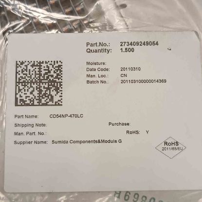 CD54NP-470LC 47uH 0.72A 6x5.5 SMD BOBİN resmi