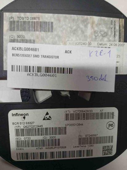 BCR512E6327 SMD TRANSİSTÖR resmi