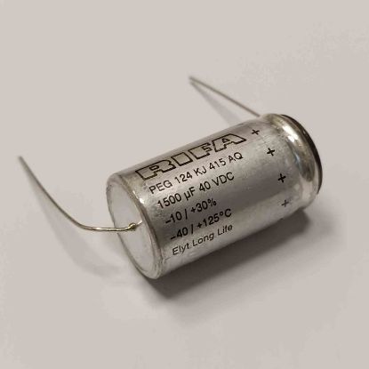 PEG124KJ415AQL1 1500MF 40V 125 AXSİYEL KEMET KONDANSATÖR resmi
