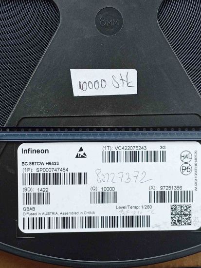 BC857CW H6433 Infineon resmi