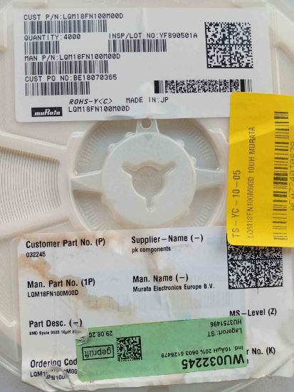 LQM18FN100M00D 10UH MURATA resmi