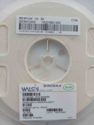 0603M470J500 603 47PF SİNCERA resmi