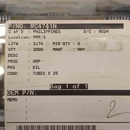 RC4741N DIP PHILIPS ENTEGRELER resmi