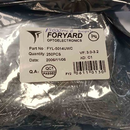 FYL5014UWC ŞEFFAF KIRMIZI 5 mm LED.DIOD LED OPTO resmi