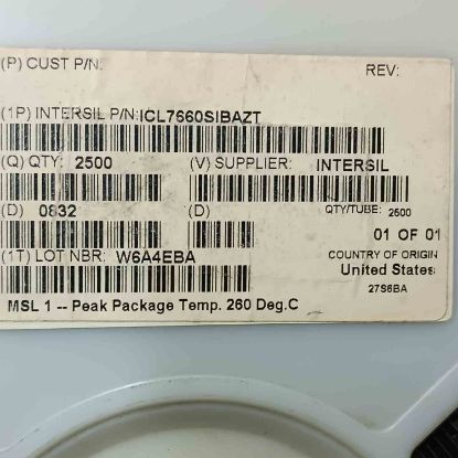 ICL7660SIBAZT SOIC8 INTERSIL SMD ENTEGRELER resmi