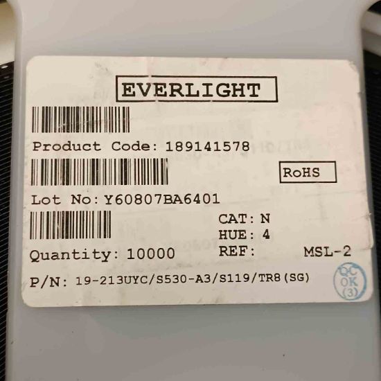 19-213UYC/S530-A3/S119/TR SMD LED LED OPTO resmi