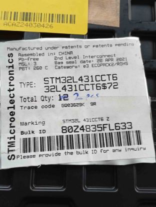 STM32L431CCT6 ST resmi