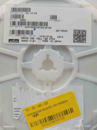 GCM1881C2A102JA16D 102J MURATA resmi