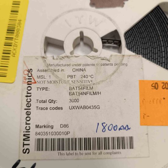 BAT54FILM SOT23 STMicroelectronics SCHOYKY DİYOT resmi