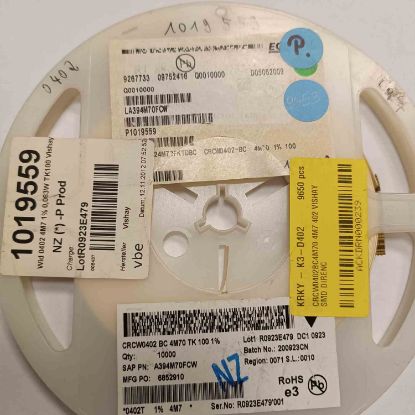 CRCW0402BC4M70 4M7 402 VISHAY SMD DİRENÇ resmi