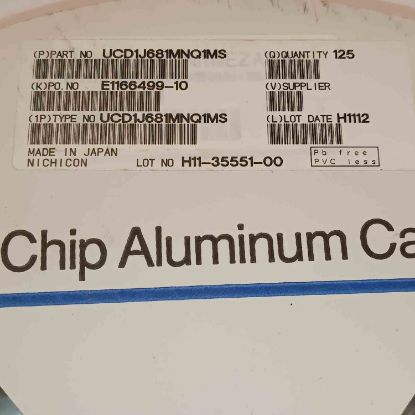 UCD1J681MNQ1MS 680MF 63V 16x16.5 NICHICON SMD KONDANSATÖR resmi