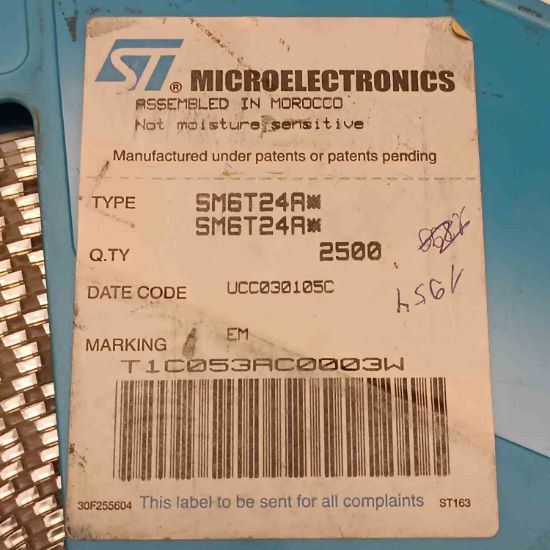 SM6T24A 24V 600W STMicroelectronics Transil DİYOT resmi